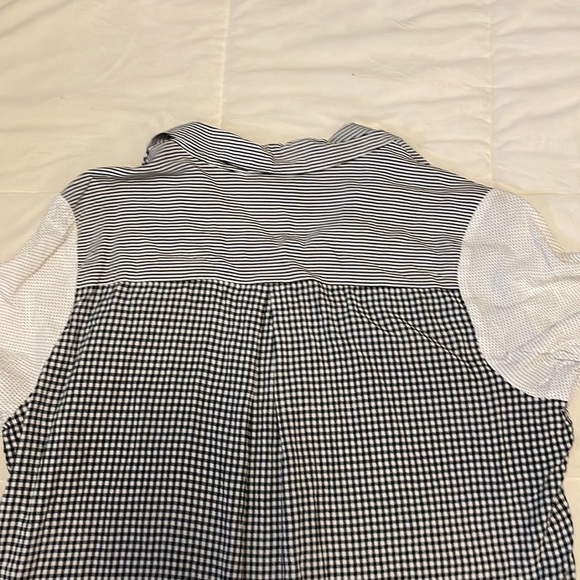 Unique mixed-print plus-size business casual blouse 👚 - Picture 6 of 6